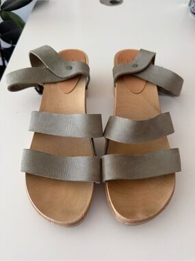 Bryr - Sylvie block heel sandal - sea foam